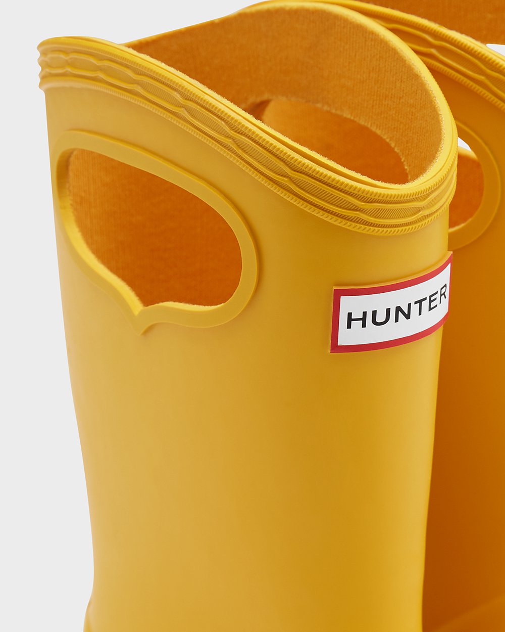 Botas De Agua Hunter Niños Original First Classic Grab Handle - Amarillo - Argentina 2370DUKHG